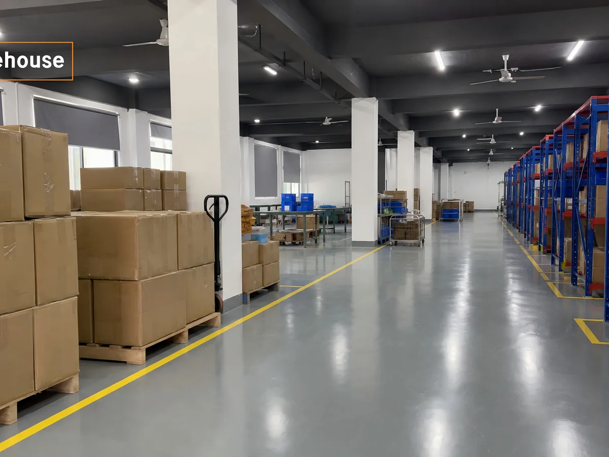 JIHANG warehouse and carton storage area